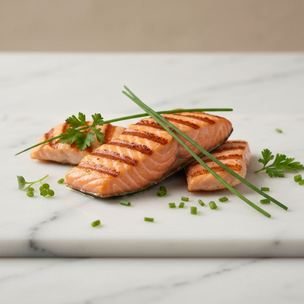 Premium protein source artfully arranged